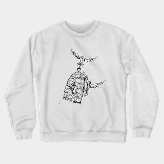 Jailbirds Crewneck Sweatshirt by sixfootgiraffe